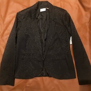 RD Style Black Jacquard Blazer